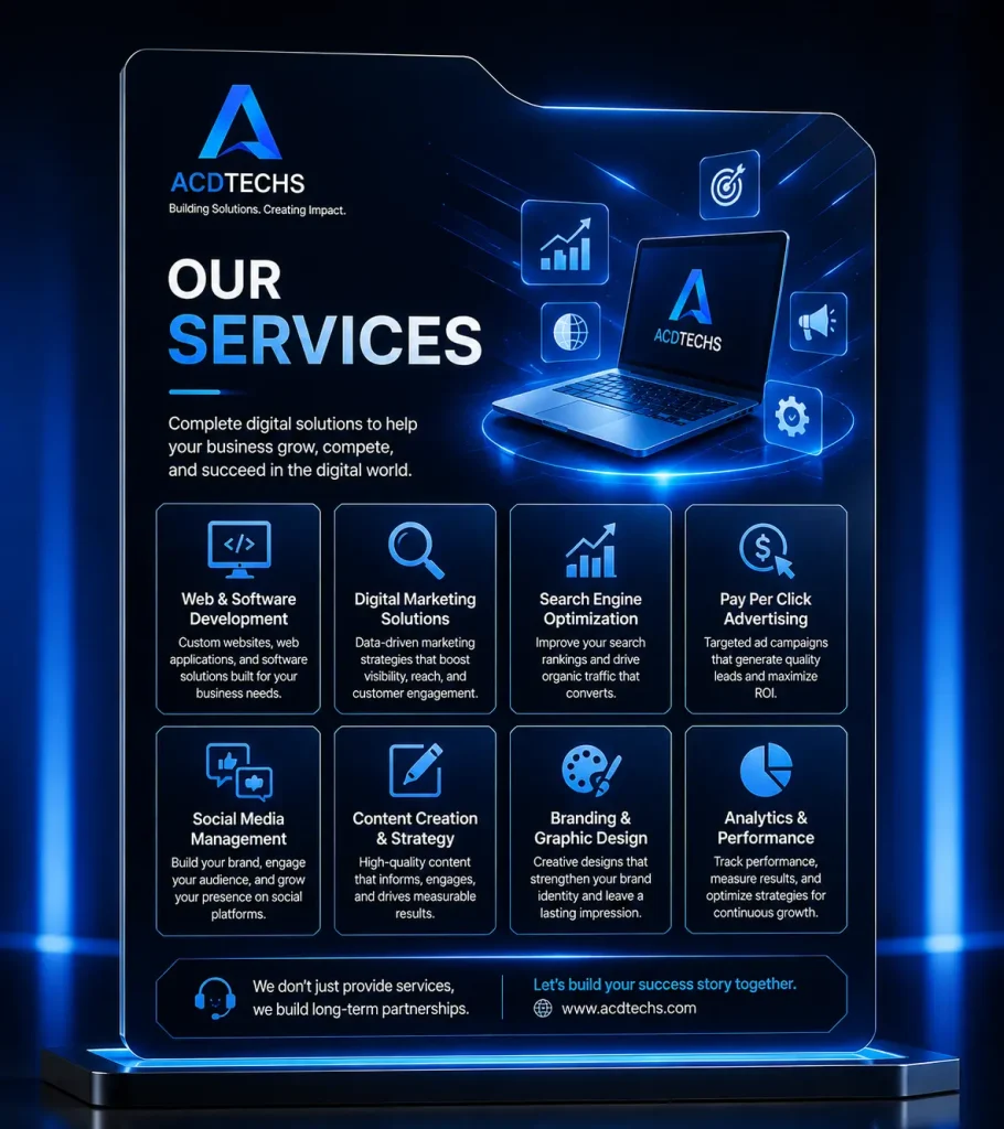 Complete digital services by ACD Techs